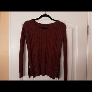Autumn Red American Eagle Sweater